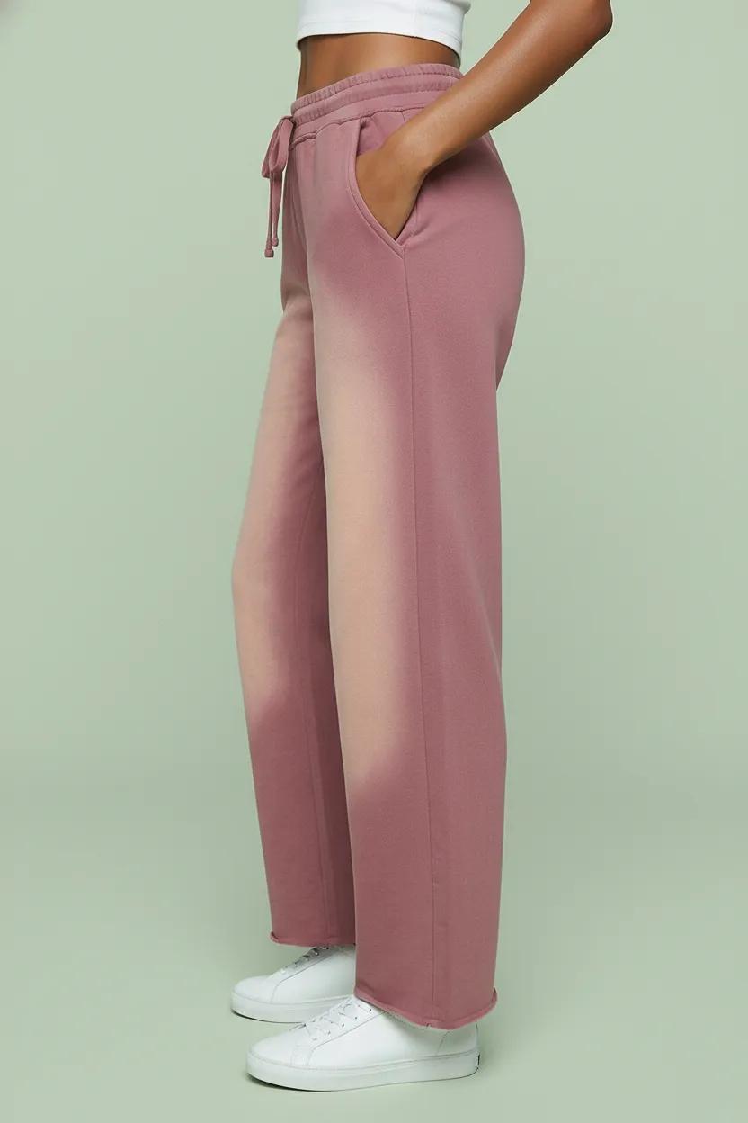 Gradient Wash Straight Leg Lounge Pants