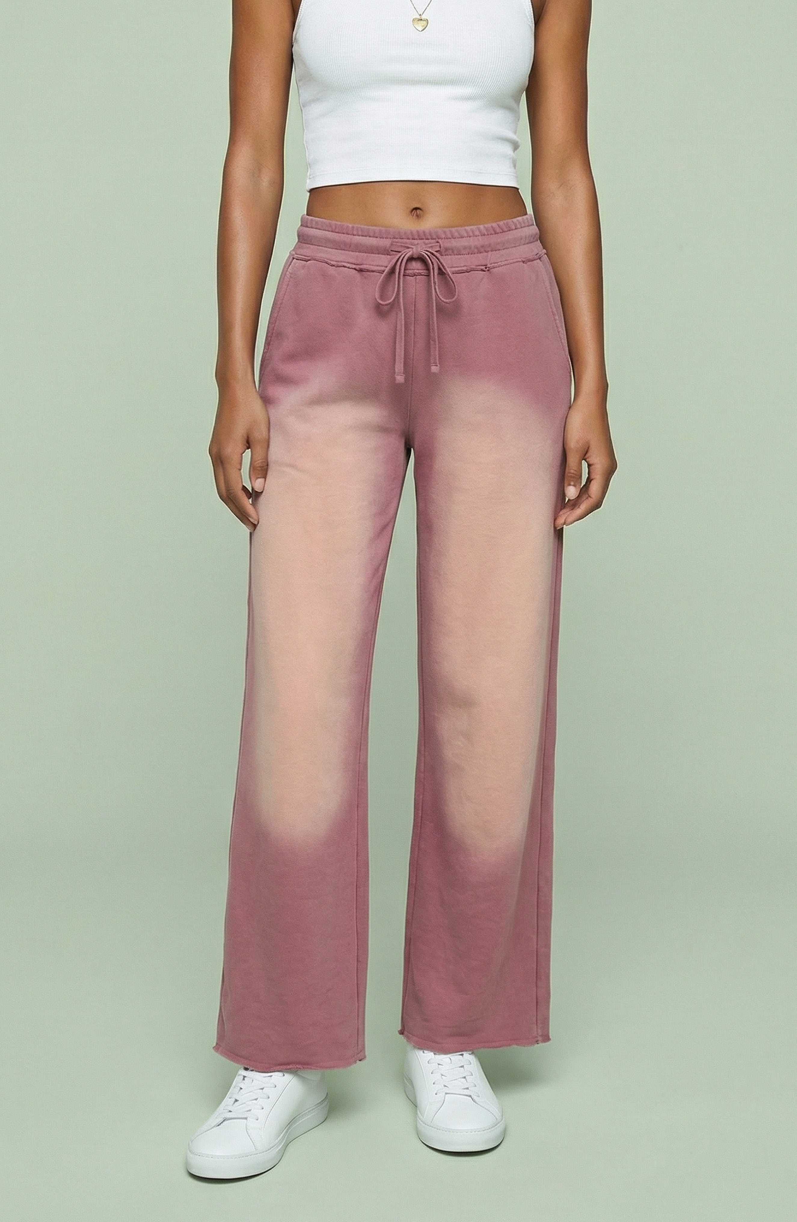 Gradient Wash Straight Leg Lounge Pants