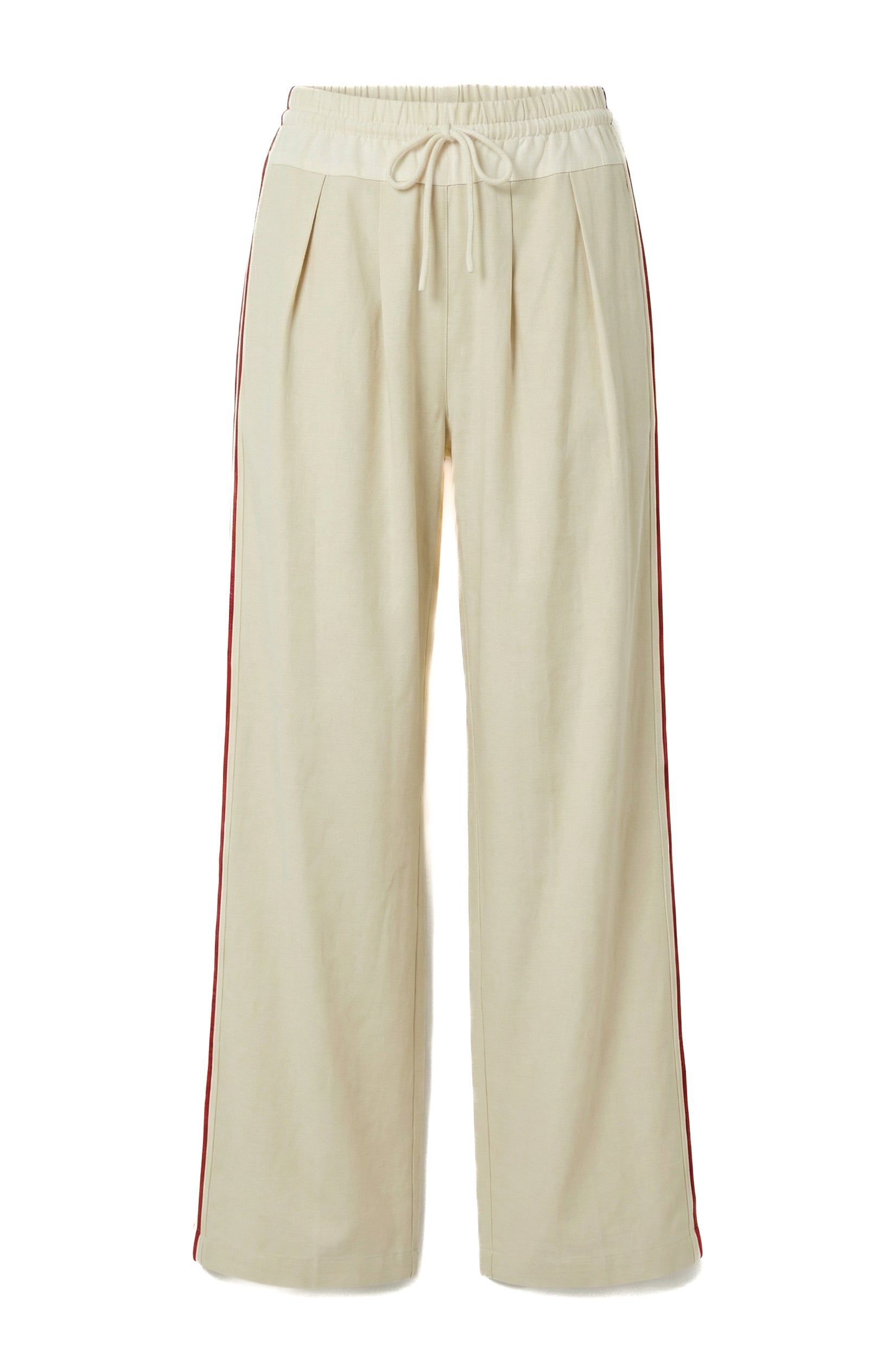 Wide Leg Side Stripe Track Pants