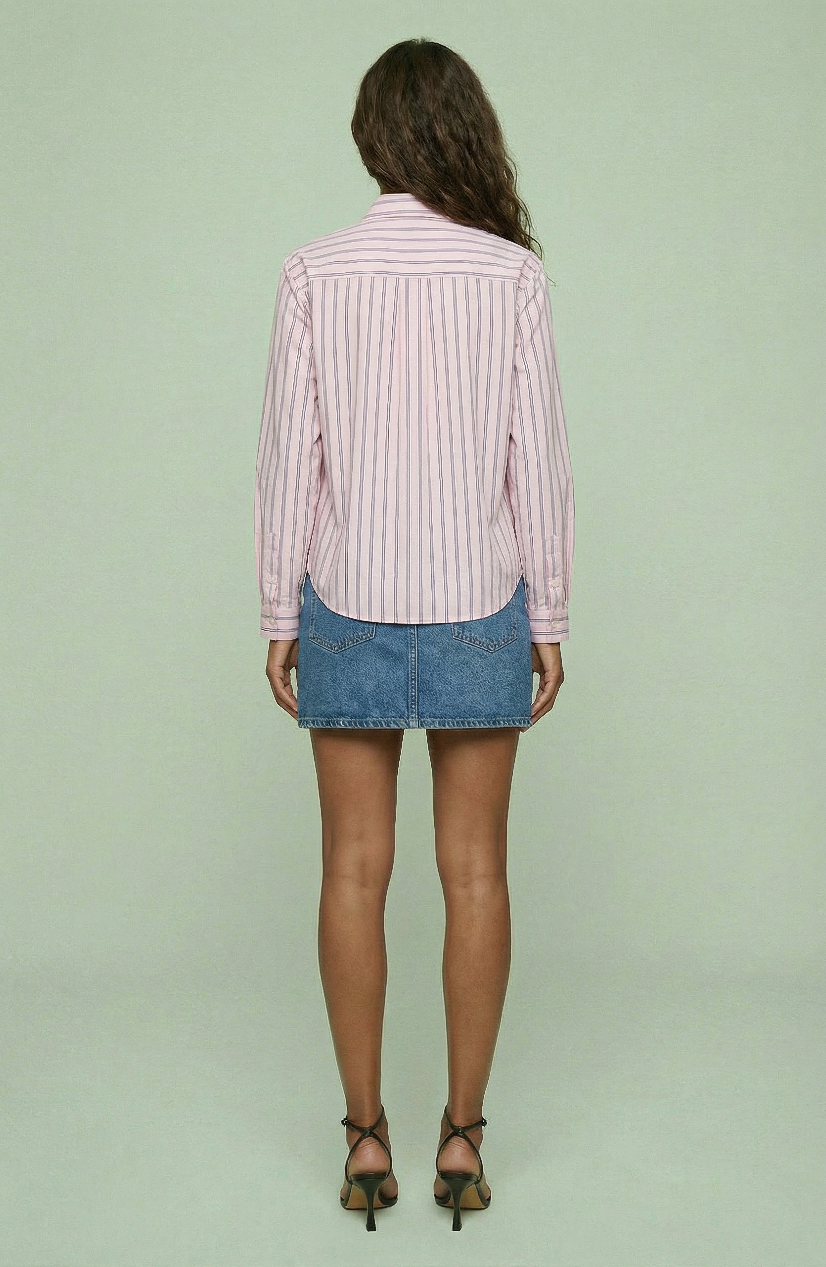 Striped Bow-Tie Blouse