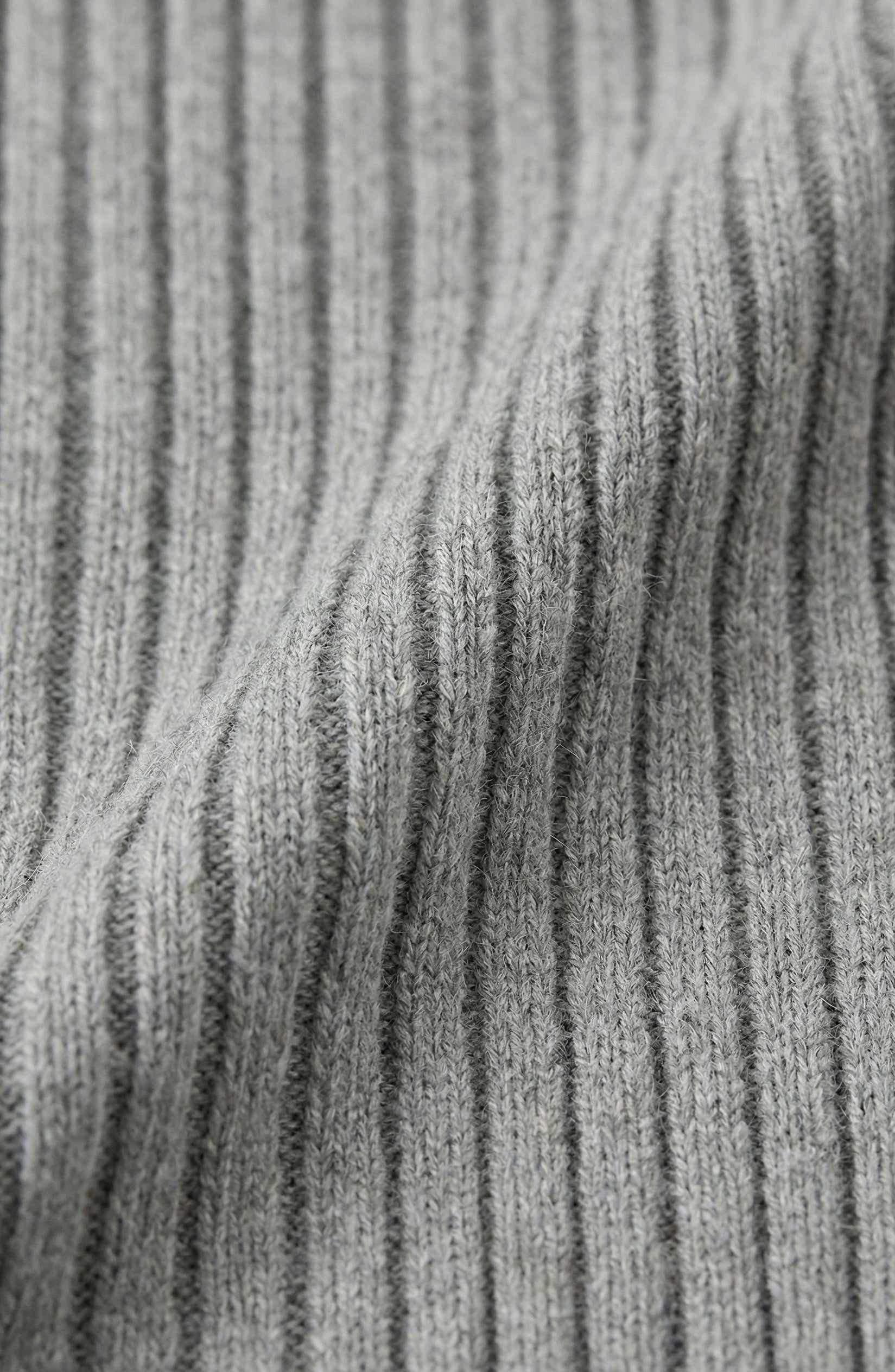 Gray Ribbed Strapless & Flare Set