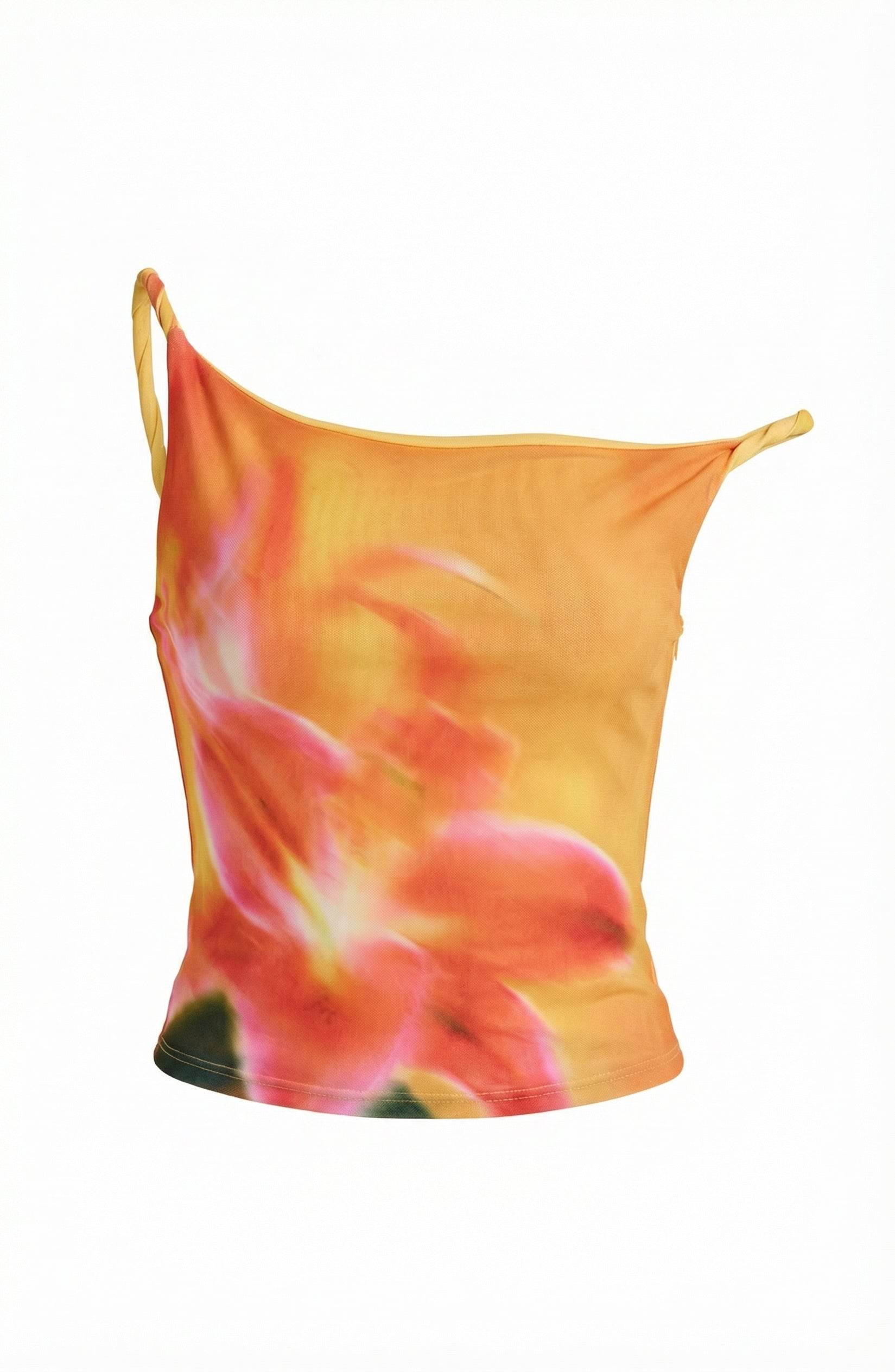 Asymmetrical Floral Tank