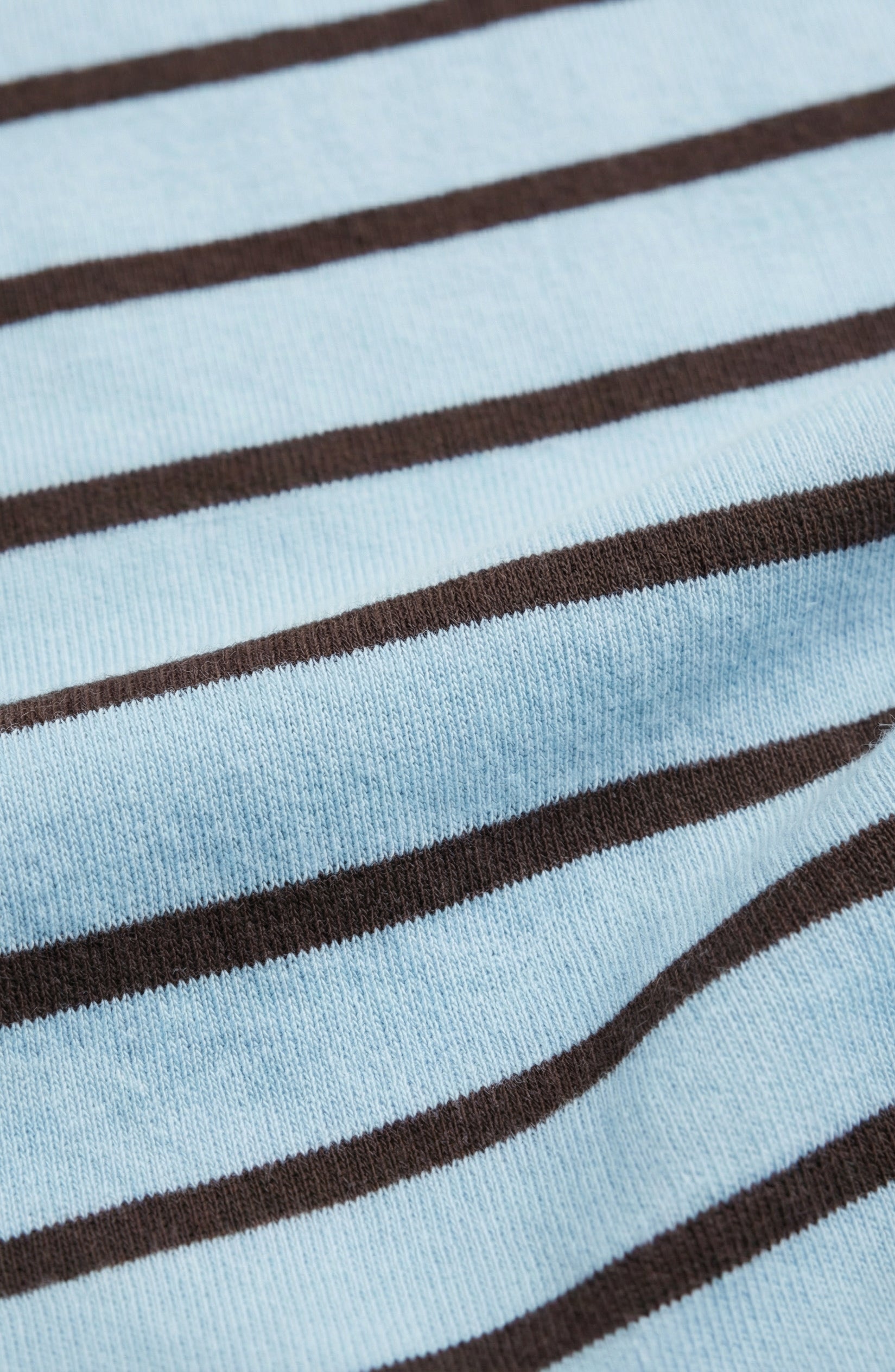 Blue & Brown Striped Knit Set