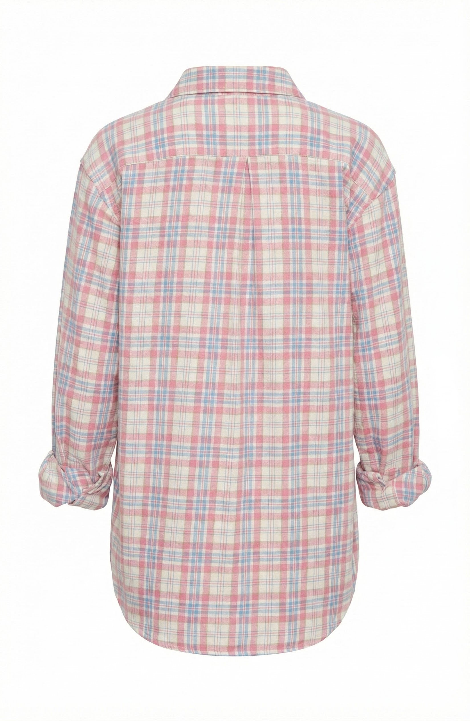 Pink Plaid Button-Down Shirt
