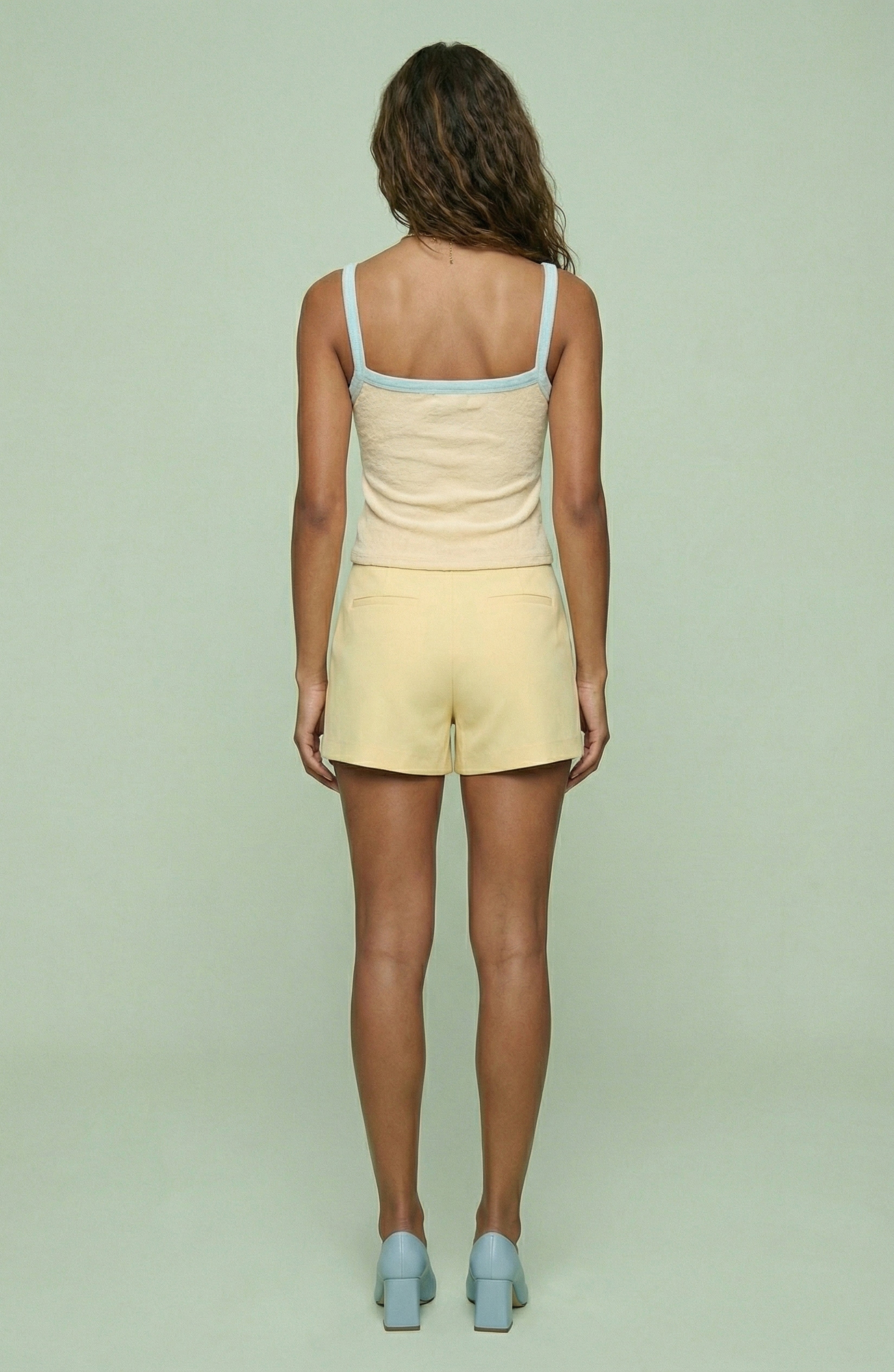 Pastel Terry Contrast Tank