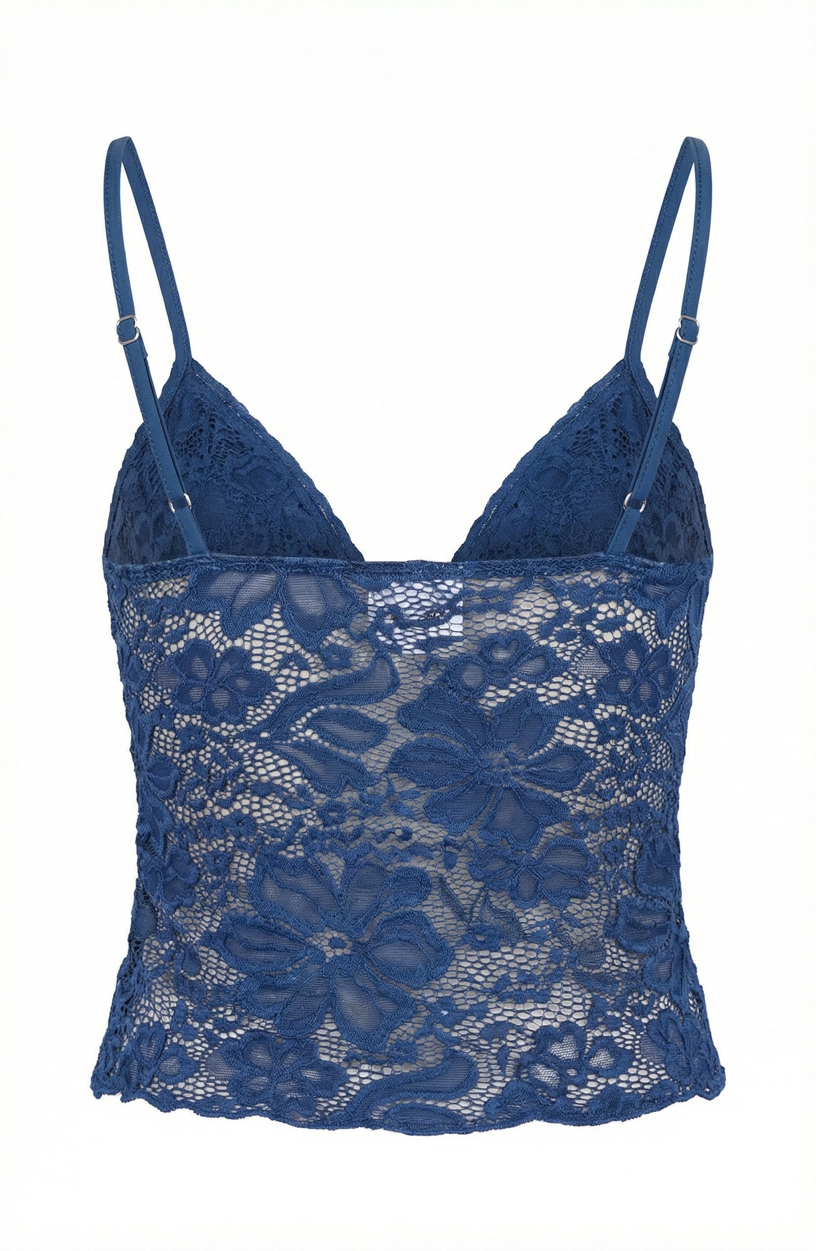 Lace Tie Front Spaghetti Strap Cami Top