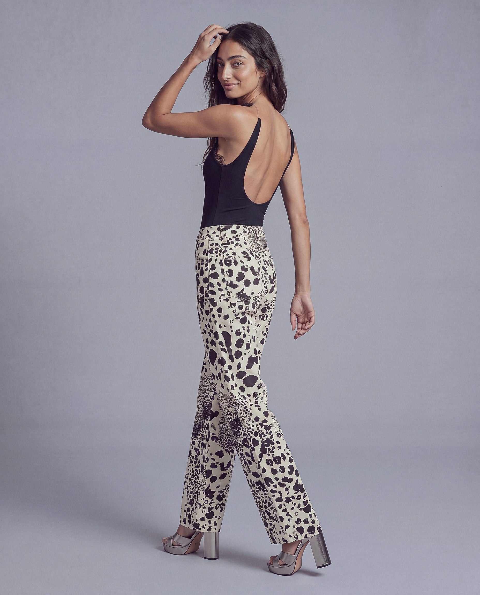 One Shoulder Bodysuit with Lace Trim and Asymmetrical Cutout Detail